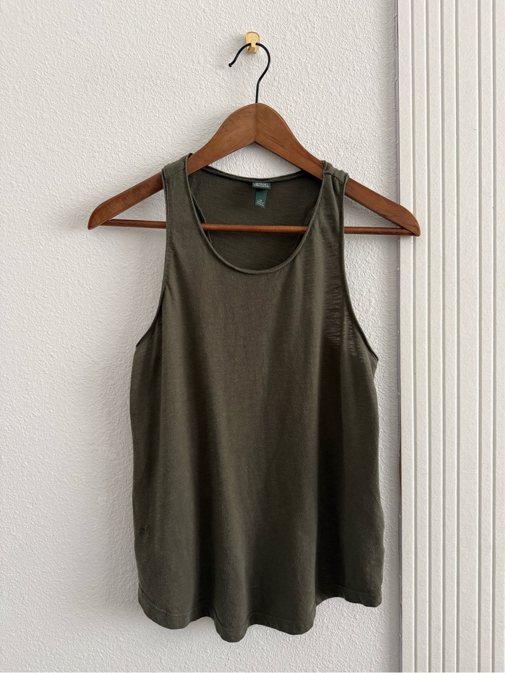 Olive Green Racerback Tank Top
